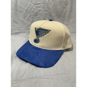 NEW 2025 St. Louis Blues Quarter Note Club Corduroy Snapback Hat Adult One Size